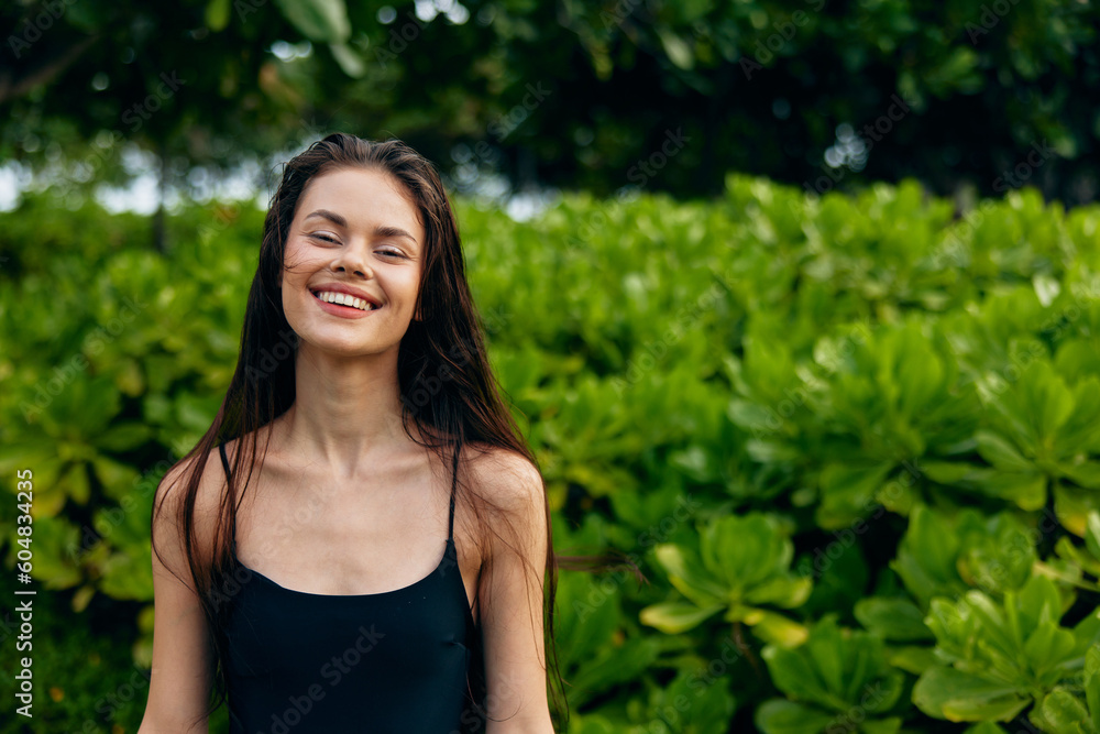 t-shirt woman beautiful freedom smiling summer bali park walk nature lifestyle t-shirt woman beautiful freedom smiling summer bali park walk nature lifestyle