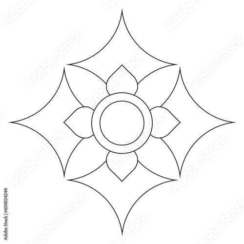 Beautiful floral line on white background in flat style. for wedding invitations and greeting cards original pastel decoration on light background.