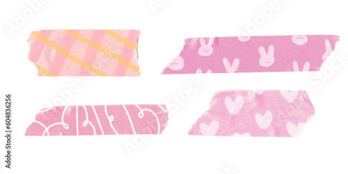 set of sticker, washi tape, cute tape memo stationary