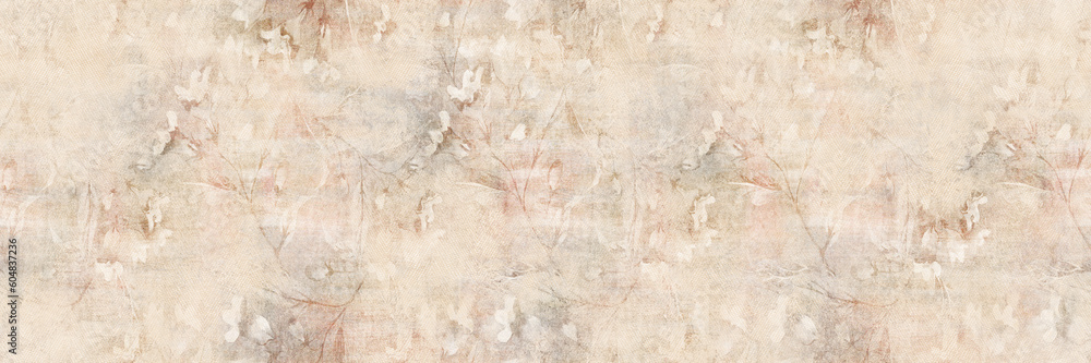 Obraz premium Vintage flowers seamless pattern. Retro repeating wallpaper , fabric or ceramic digital print, Grunge background
