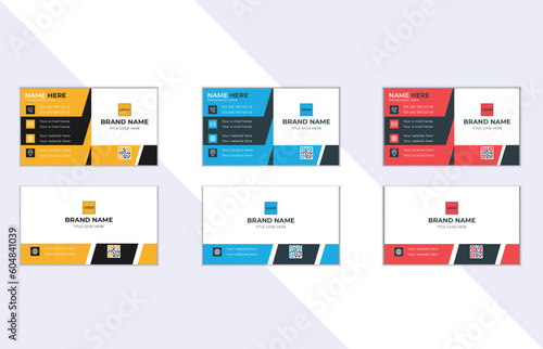 Business Card, Business Card Layout, Business Card Mockup, Creative and Clean Design, Simple Creative Business Card Template Horizontal and Vertical business card, Personal Visiting Card design.