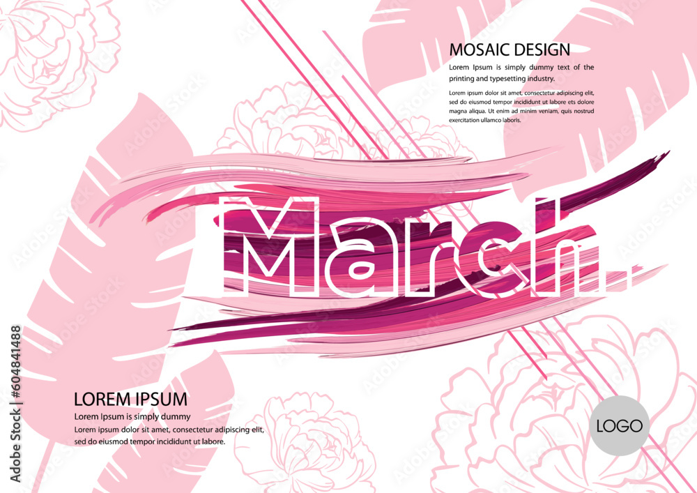Obraz premium design abstrak cover calendar, 12 months templates fullcolor. Vector illustration January, February, March, April, May, June, July, August, September, October, November, December, in English. 