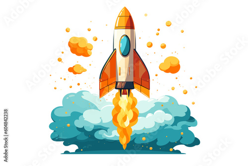 rocket in the sky, skyrocket