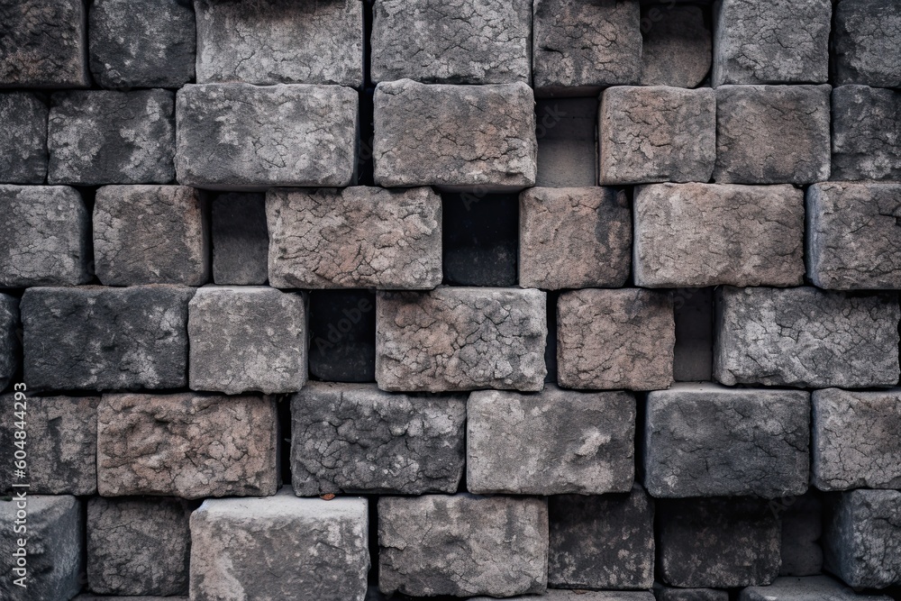 Fototapeta premium Red brick wall background Generative AI