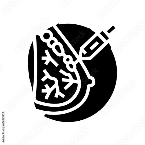 fat transfer breast augmentation surgery glyph icon vector. fat transfer breast augmentation surgery sign. isolated symbol illustration
