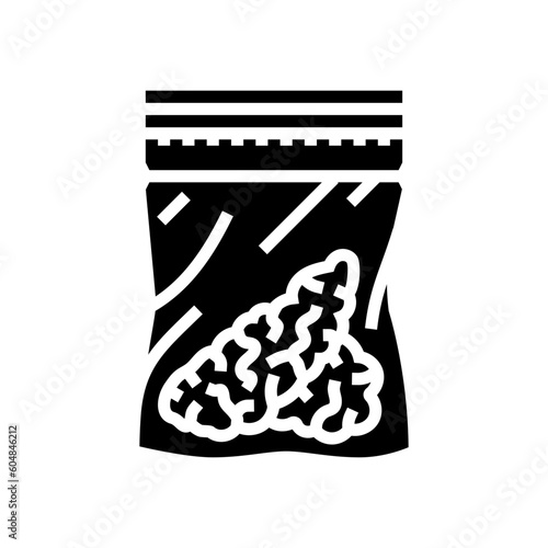 narcotic cannabis glyph icon vector. narcotic cannabis sign. isolated symbol illustration