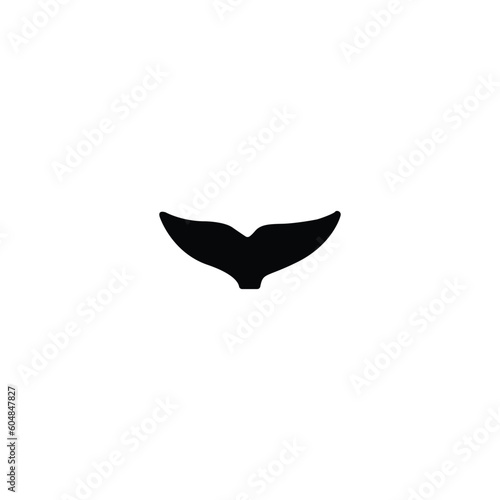 whale tail vector icon. whale tail sign on white background. whale tail icon for web and app