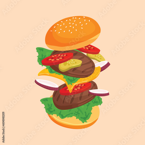 Burger Vector Illustration