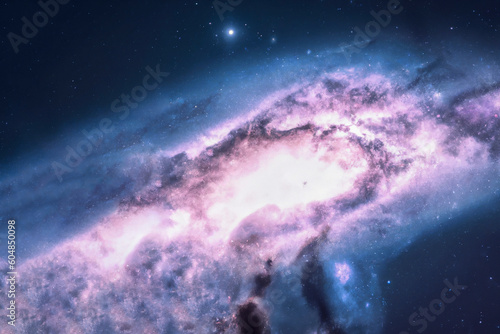 Bright shining galaxy