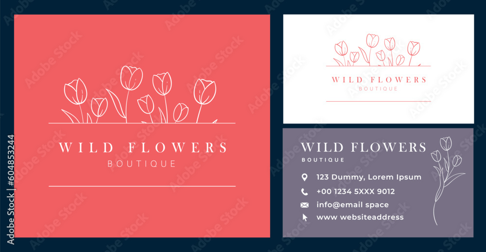 Floral business card