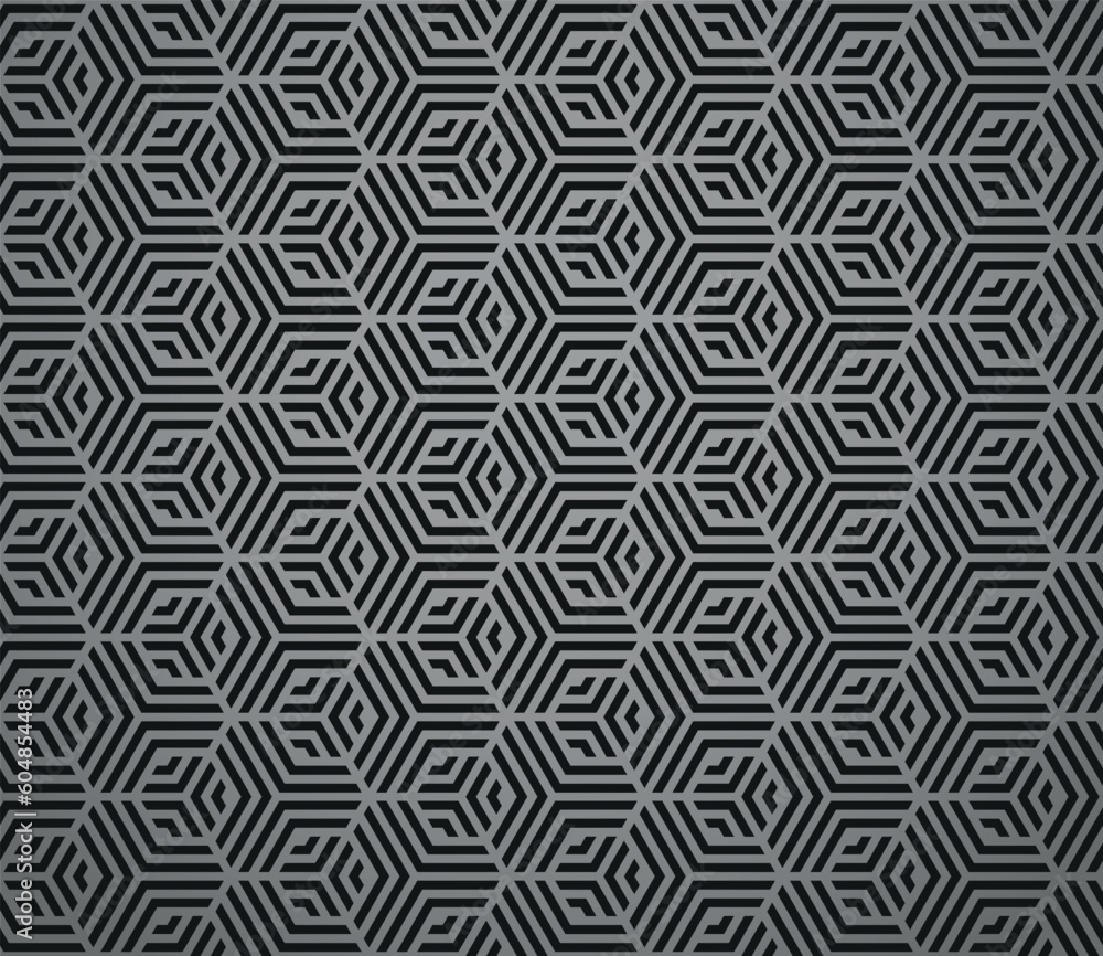 Abstract geometric pattern with stripes, lines. Seamless vector background. Gray and black ornament. Simple lattice graphic design Abstract geometric pattern with stripes, lines. Seamless vector background. Gray and black ornament. Simple lattice graphic design