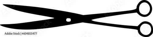 surgical scissors icon icon, sign, symbol, vector, art