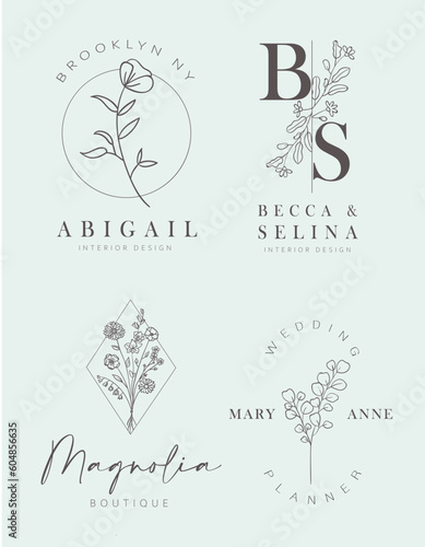 Floral Hand drawn logo