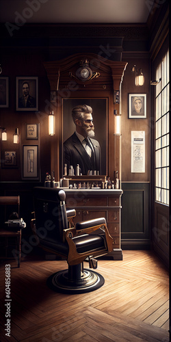 Hair salon and barber shop - IA générative