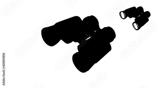 binoculars silhouette