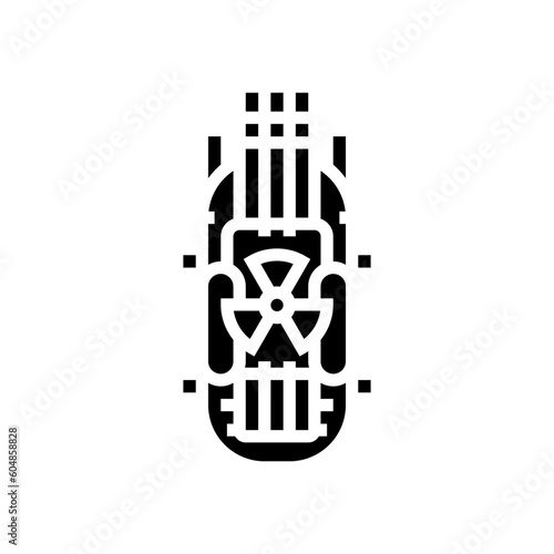 small modular nuclear reactor future technology glyph icon vector. small modular nuclear reactor future technology sign. isolated symbol illustration