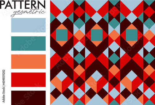 Samba Design: Geometric Seamless Pattern.