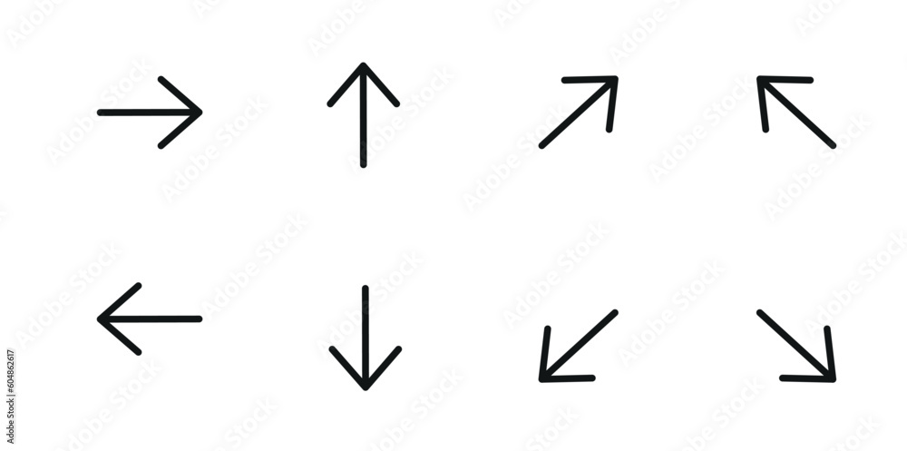 arow set symbol icon vector. for web design arow set symbol icon vector. for web design