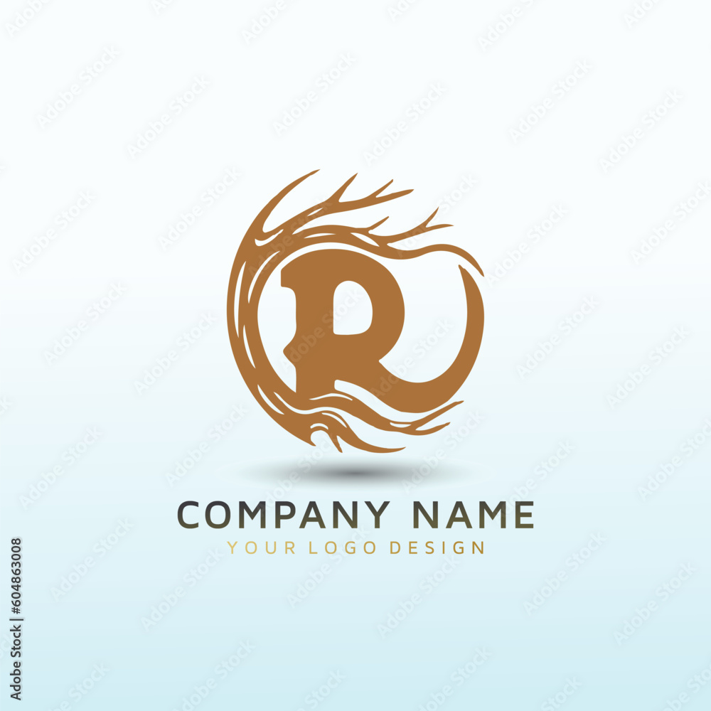 Renegade vector logo design letter R Renegade vector logo design letter R