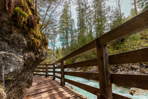 Impressive gorge in the Magic Forest near Ramsau  Bavaria  Germany 