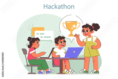 Tech camp for children. Computer science, AI, VR technologies