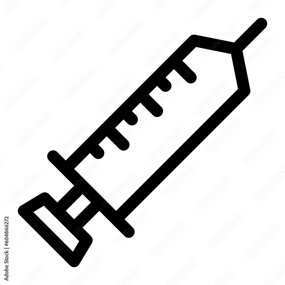 syringe line icon syringe line icon