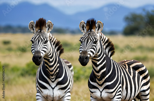 zebra in the grass generative ai