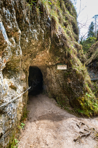 Hiking trail to the impressive Almbach Gorge in the Berchtesgaden Land photo