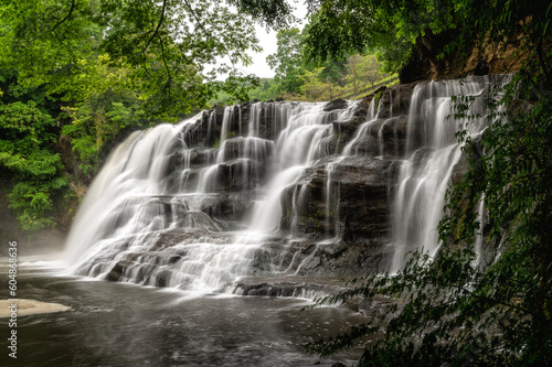栃木県那須烏山市 新緑の龍門の滝