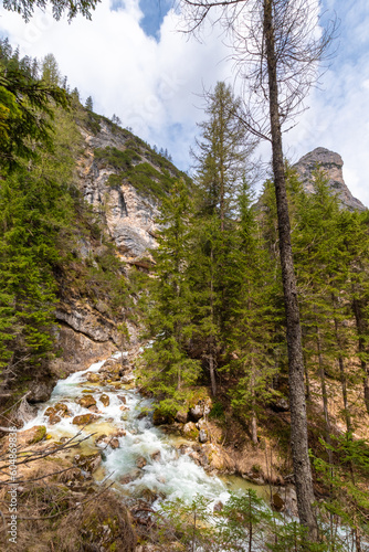 Hiking area in the Italian Dolomites (Trentino, Italy).