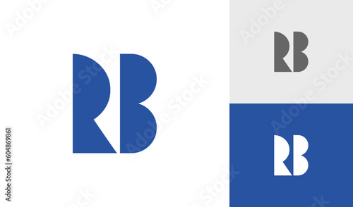 Letter RB initial monogram logo design