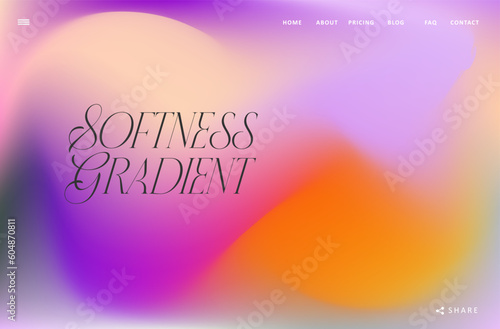 Abstract blurred pink gradient mesh landing page background. Colorful smooth soft colored wave vector illustration For Wallpaper, Banner, Card, Book Illustration