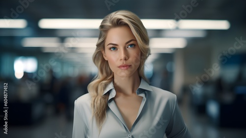 Business Woman Portrait. Confident Attitude - Strong Woman, generative AI