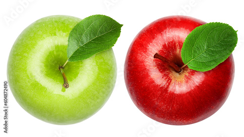 Apple isolated on white background, full depth of field photo