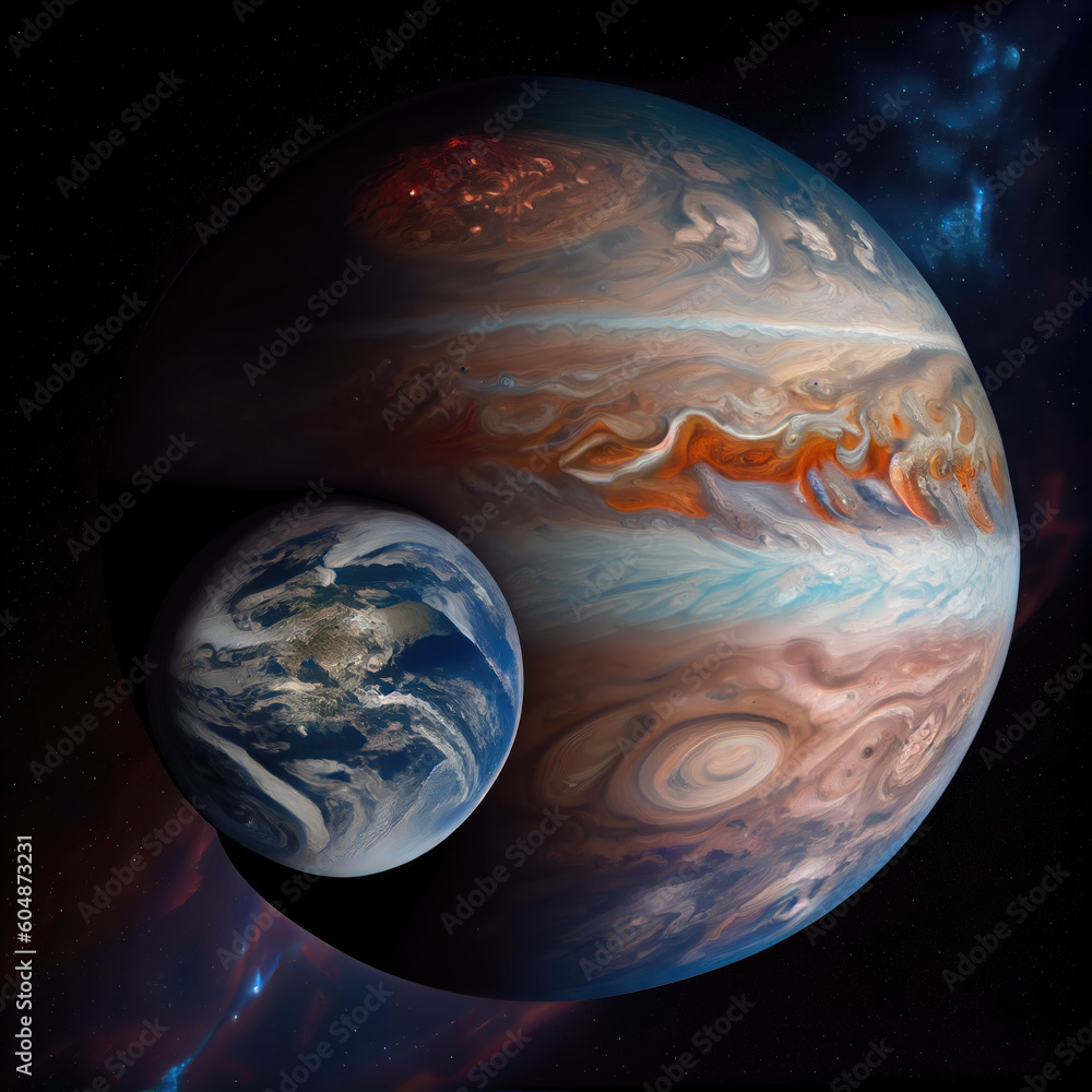 planet in space. Generative AI. planet in space. Generative AI.