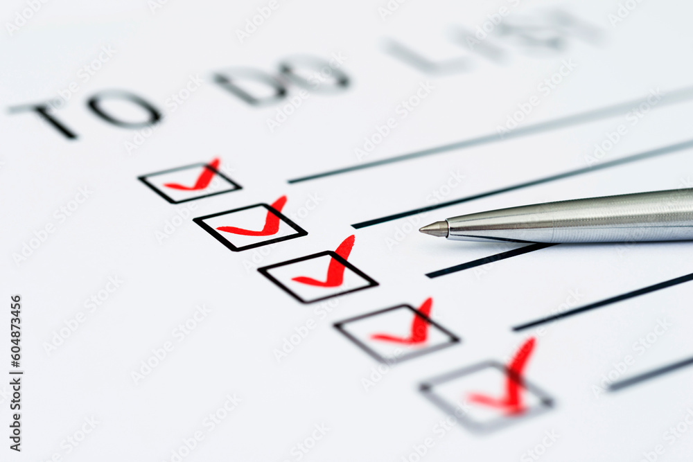 Business concept - To do list Business concept - To do list