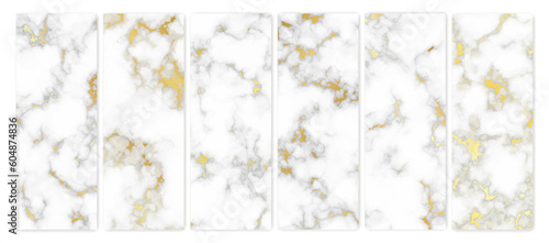Set of marble texture background