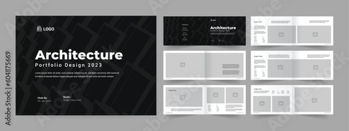 Landscape Architecture Brochure or Portfolio Template Design.