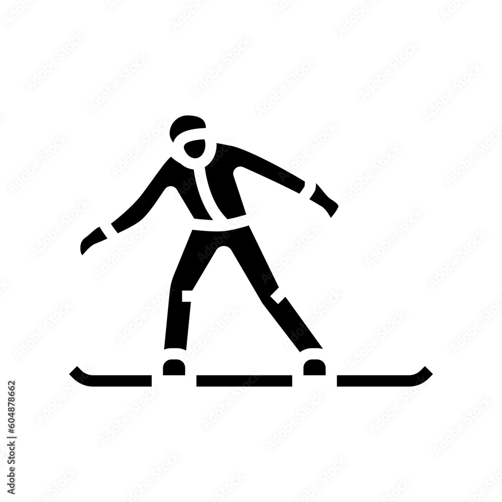 snowboarding winter season glyph icon vector. snowboarding winter season sign. isolated symbol illustration