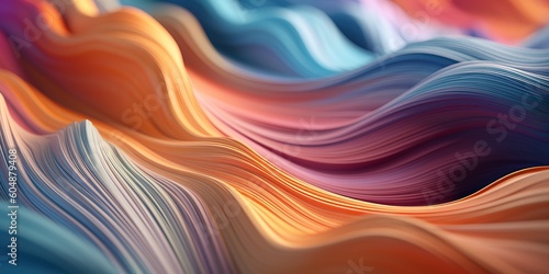 Abstract soft flowing background, generative ai