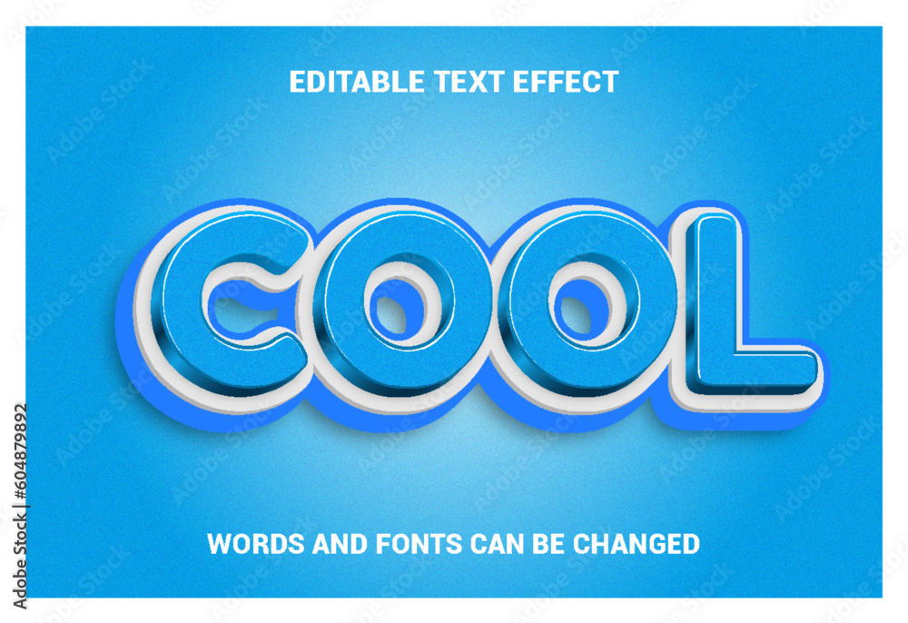 Cool 3D Vector Text Effect Fully Editable High Quality Cool 3D Vector Text Effect Fully Editable High Quality
