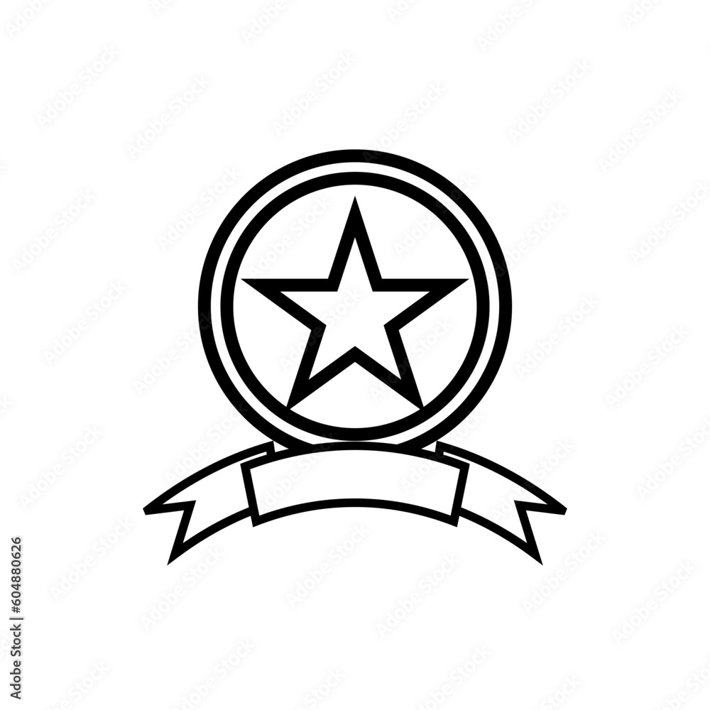 ribbon ornament icon silhouette design template vector ribbon ornament icon silhouette design template vector