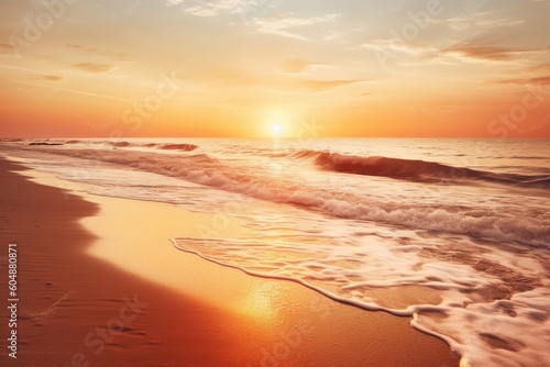 Sunset at the beach © GenieStock