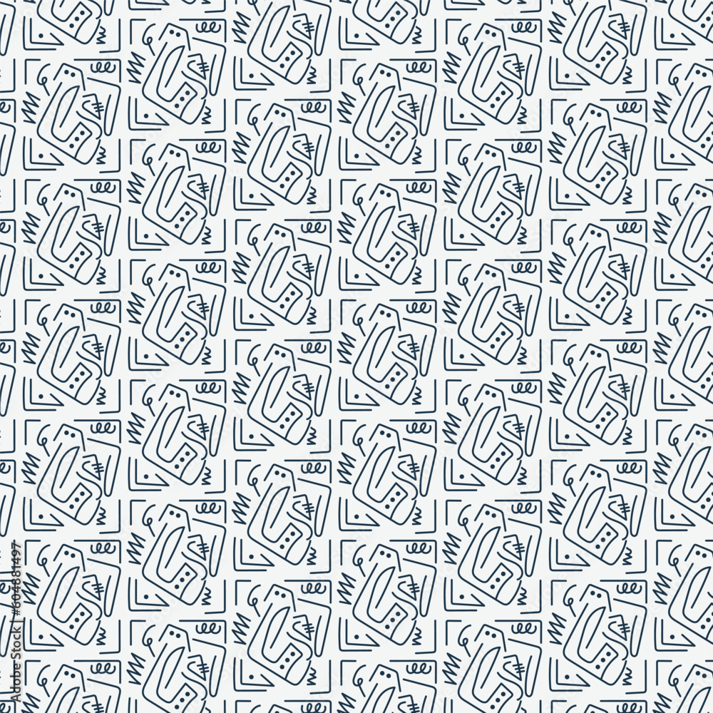 seamless pattern with letters