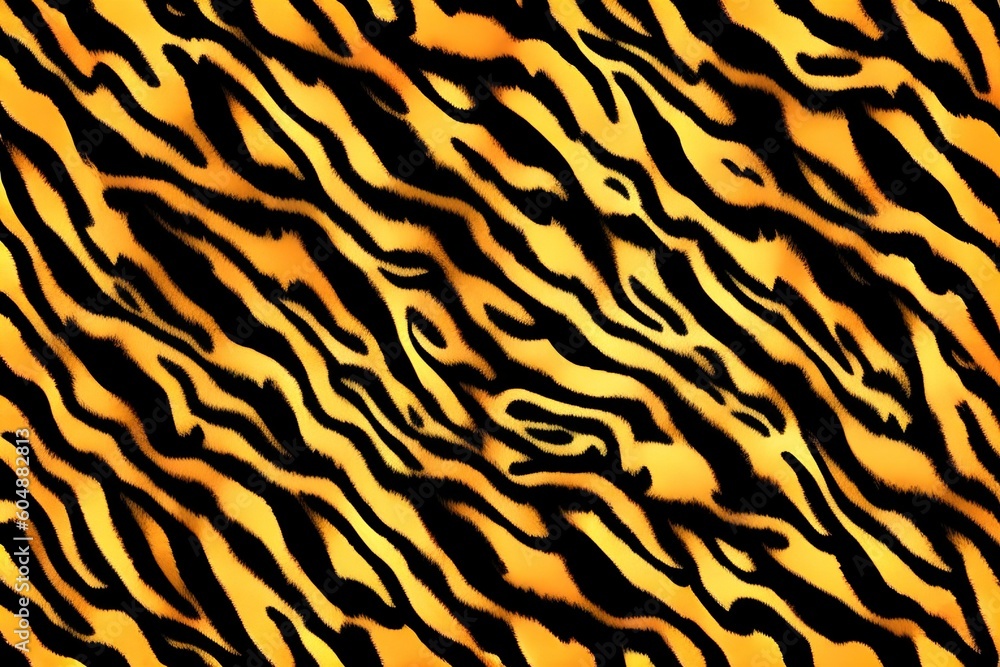furry tiger skin background pattern - generative ai
furry tiger skin background pattern - generative ai