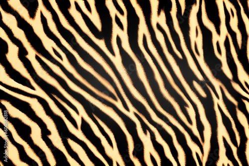 furry tiger skin background pattern - generative ai
