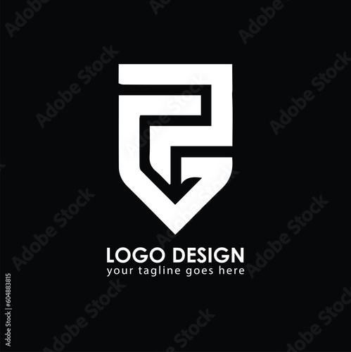 GP GP Logo Design, Creative Minimal Letter GP GP Monogram