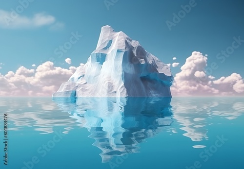 Iceberg the water, generative ai © progressman