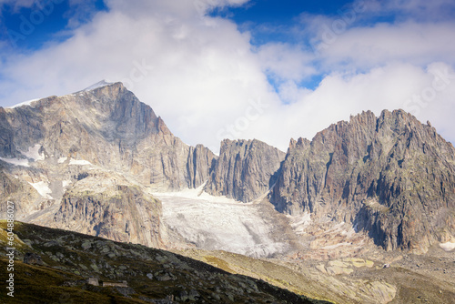 Mountain view on the Furkapass, Switzerland.