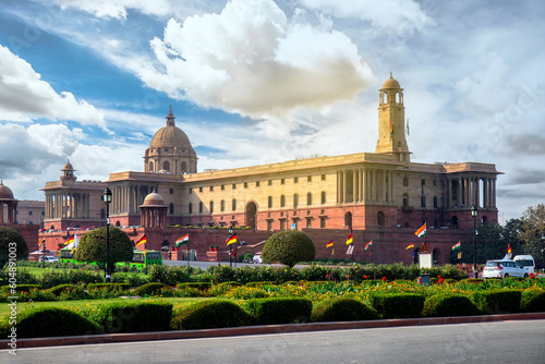 Canvas Print President's Estate or Rashtrapati Bhawan in Delhi, India